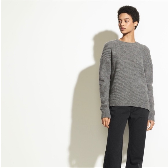 Vince Sweaters - Vince Side Slit Ribbed Sweater - Size Medium